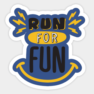 run for fun 2 Sticker